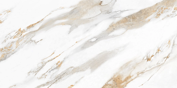 Плитка керамогранітна Calacatta Gold Сірий POL 600x1200x8 Intercerama