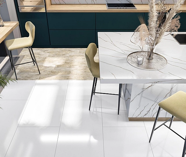 Плитка керамогранітна Superwhite Білий 600x1200x8 Intercerama - Фото - 2