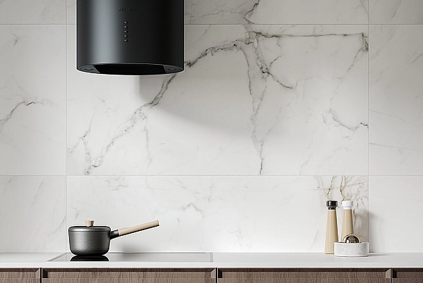 Плитка керамогранітна Calacatta Monet White RECT 598x1198x8 Opoczno - Фото - 3