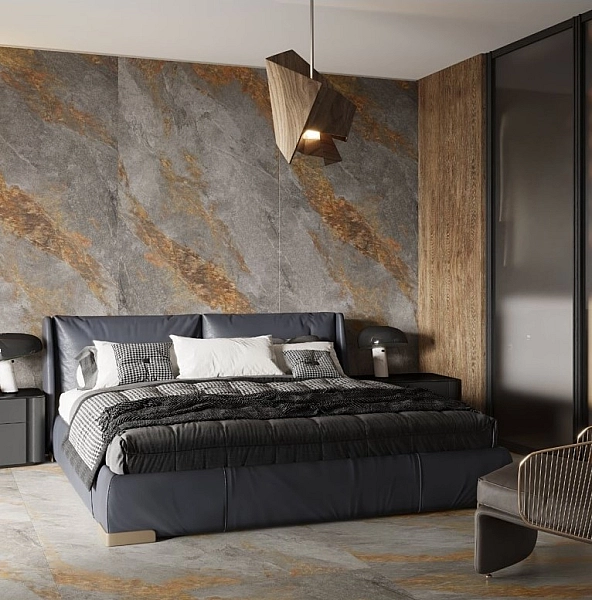 Плитка керамогранітна Auric Grey RECT 597x597x8 Cerrad - Фото - 2