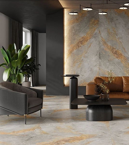 Плитка керамогранітна Auric Light Grey RECT 597x597x8 Cerrad - Фото - 2