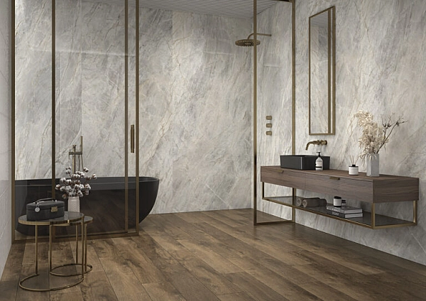 Плитка керамогранітна Guardian Wood Walnut RECT 257x1597x8 Cerrad - Фото - 2