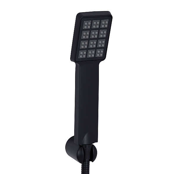 Змішувач для ванни Lidz Wawel 006 (з душовим гарнітуром) (k35) LDWAW006BLA45393 Black - Фото - 4