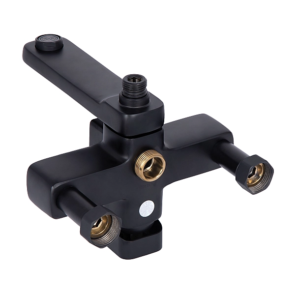 Душевая система универсальная Lidz Wawel 1030 на три потребителя (с изливом) (k35) LDWAW1030BLA45396 Black - Фото - 9