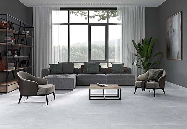 Плитка керамогранітна Solano Light Grey MAT 598x598x8 Cersanit - Фото - 2