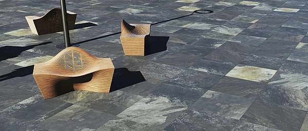 Плитка керамогранітна Peacock Black 2.0 RECT 600x600x20 Stargres - Фото - 2