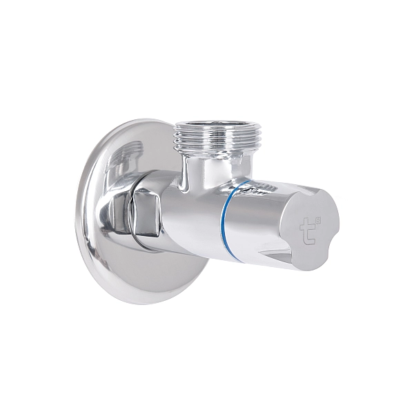 Кран кутовий Thermo Alliance Standart (ручка кругла) з керам.буксою 1/2"З х 3/4"З SF342W1520 - Фото - 6