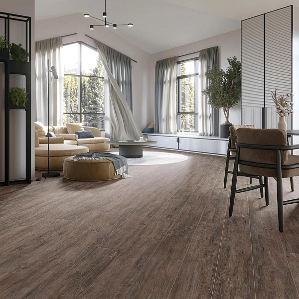 Плитка керамогранітна Rivoli Темно-коричневий 200x1200x8 Intercerama - Фото - 2