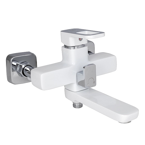 Душевая система универсальная Lidz Wawel 1030 на три потребителя (с изливом) (k35) LDWAW1030WHI45401 White - Фото - 4