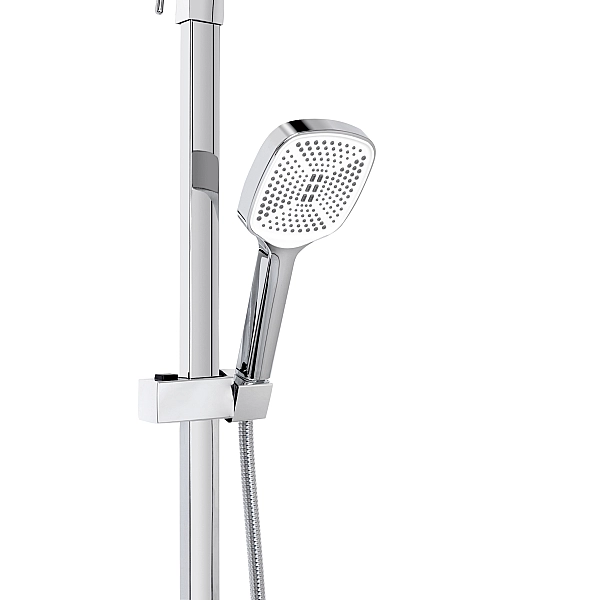 Душевая система универсальная Lidz Wawel 1030 на три потребителя (с изливом) (k35) LDWAW1030WHI45401 White - Фото - 6