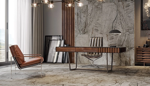 Плитка керамогранітна Marble Skin Grey 598x598x8 Opoczno - Фото - 2