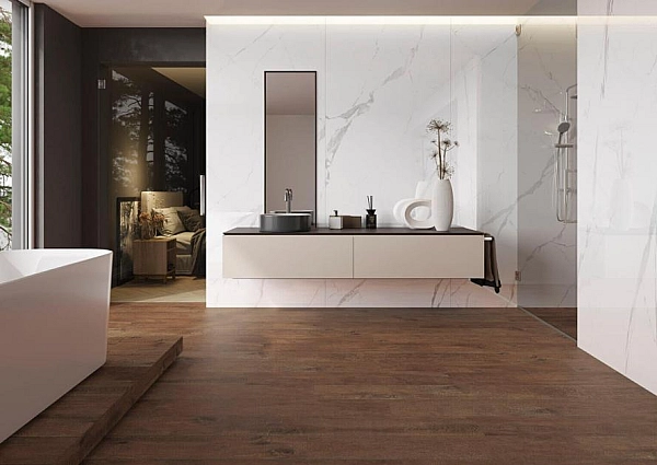 Сходинка Sentimental Wood Cherry RECT 297x1202x8 Cerrad - Фото - 2