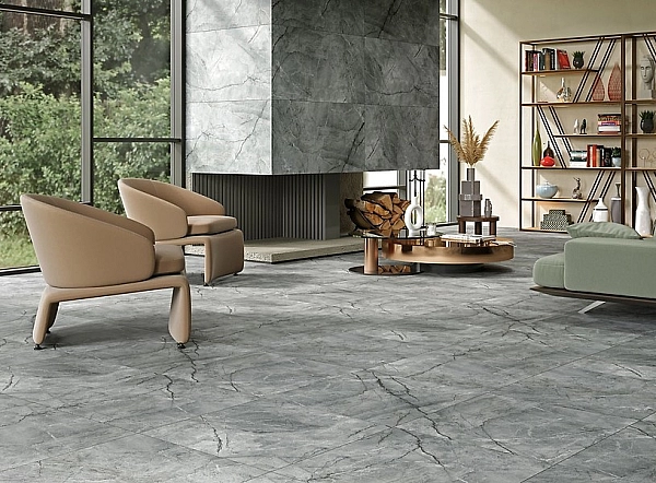Плитка керамогранітна Silver Heels Graphite 598x598x8 Cersanit - Фото - 2
