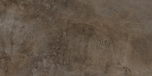 Плитка керамогранітна Iron Темно-коричневий LAP 600x1200x8 Intercerama