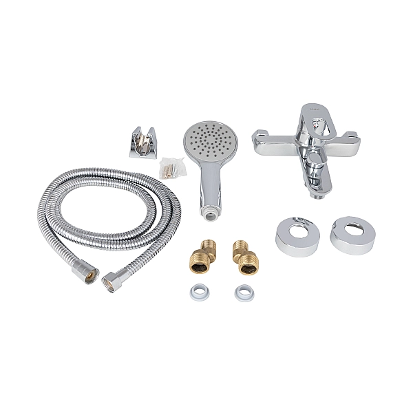 Смеситель для ванны Lidz Latwa 006 (c душевым гарнитуром) (k35) LDLAT006CRM45414 Chrome - Фото - 6