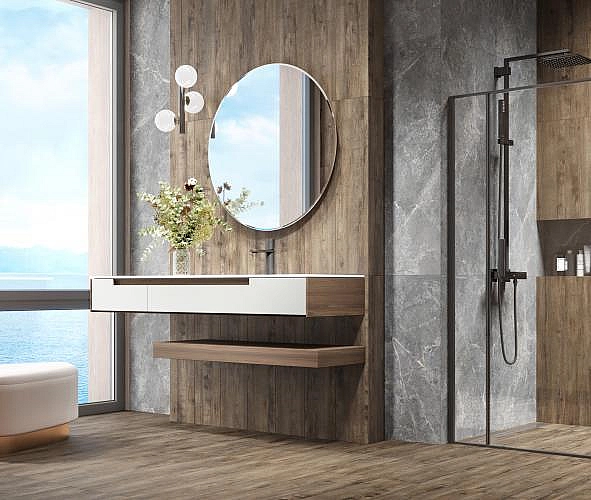 Плитка керамогранітна Jade Темно-коричневий 190x890 Intercerama - Фото - 2