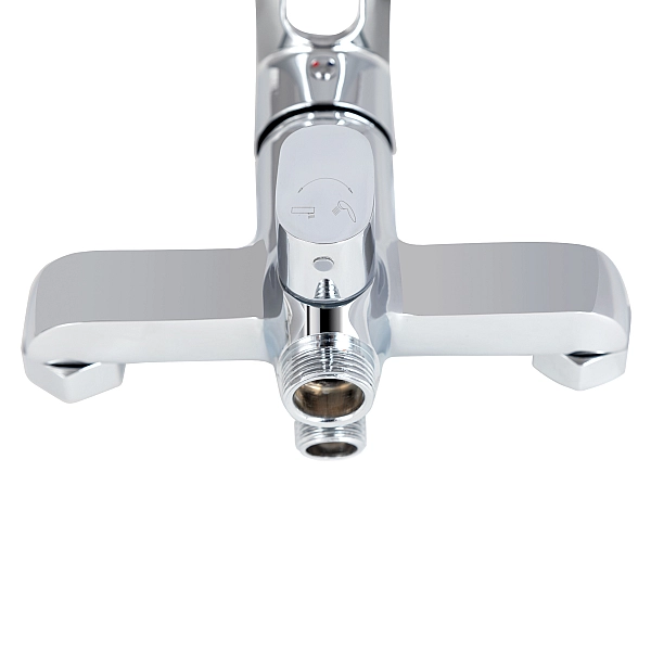 Смеситель для ванны Lidz Latwa 005 с поворотным изливом (c душевым гарнитуром) (k35) LDLAT005CRM45415 Chrome - Фото - 4