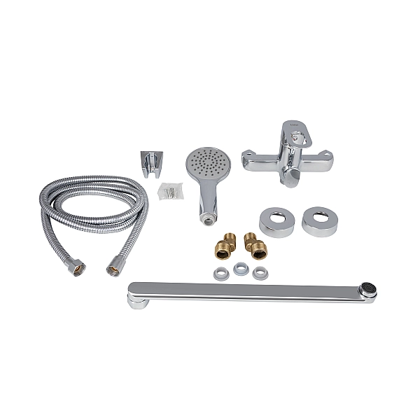 Смеситель для ванны Lidz Latwa 005 с поворотным изливом (c душевым гарнитуром) (k35) LDLAT005CRM45415 Chrome - Фото - 8