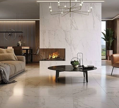 Плитка керамогранітна Atlantis White RECT 598x598x8 Cersanit - Фото - 2