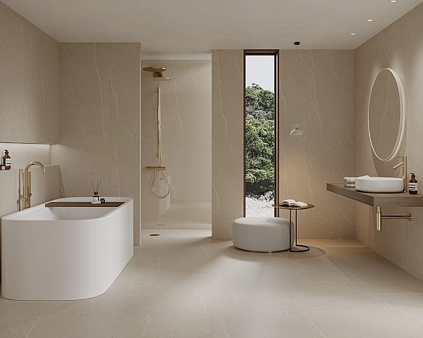 Плитка керамогранітна Minirock U118 Beige RECT 598x598x8 Paradyz - Фото - 2