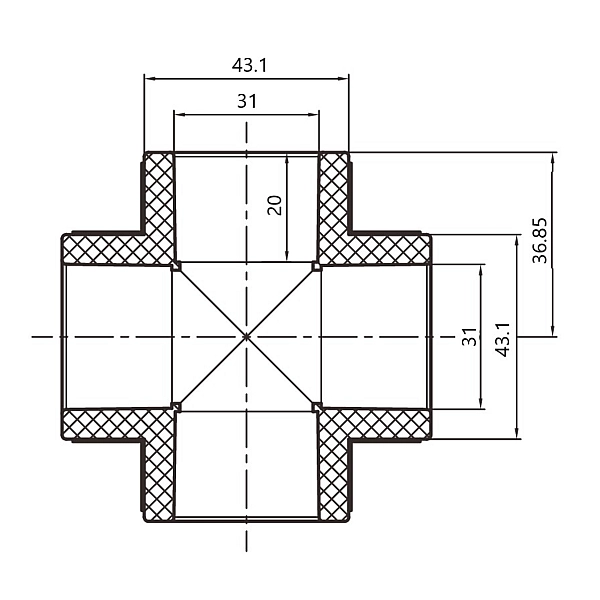 Крестовина PPR Thermo Alliance 32 - Фото - 2