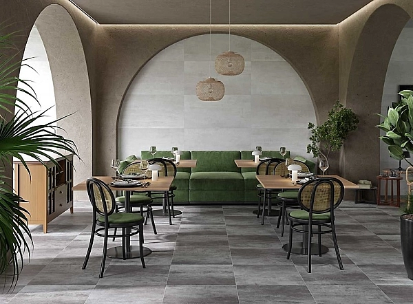 Плитка керамогранітна Cassius Graphite RECT 598x598x8 Cersanit - Фото - 2