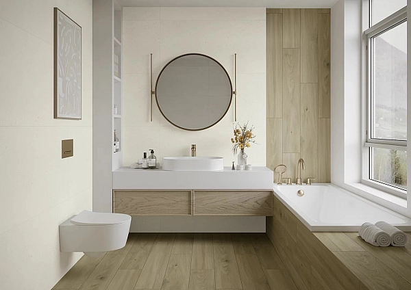 Плитка керамогранітна Bergdust White RECT 598x1198x8 Paradyz - Фото - 2