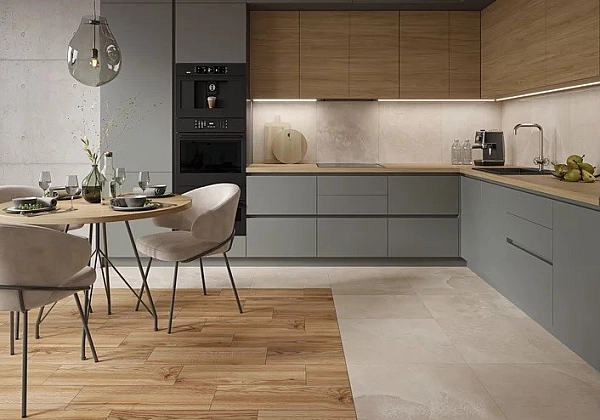 Плитка керамогранітна Lovstone Grey RECT LAP 598x1198x8 Paradyz - Фото - 2