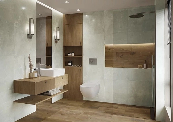 Плитка керамогранітна Fillstone Grey RECT LAP 598x1198x8 Paradyz - Фото - 2