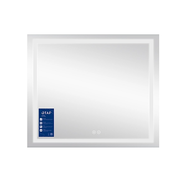 Дзеркало Qtap Mideya (MI1) 800х700 з LED-підсвічуванням Touch, з антизапотіванням, з димером QT2078NCF8070W - Фото - 4