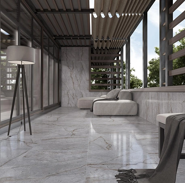 Плитка керамогранітна Luxor Темно-сірий POL 600x1200x8 Intercerama - Фото - 2