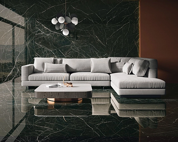 Плитка керамогранітна Desire Black RECT POL 1198x1198x8 Paradyz - Фото - 2