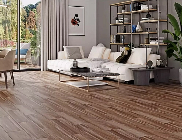 Плитка керамогранітна Flaxwood Brown 185x598x7 Cersanit - Фото - 2