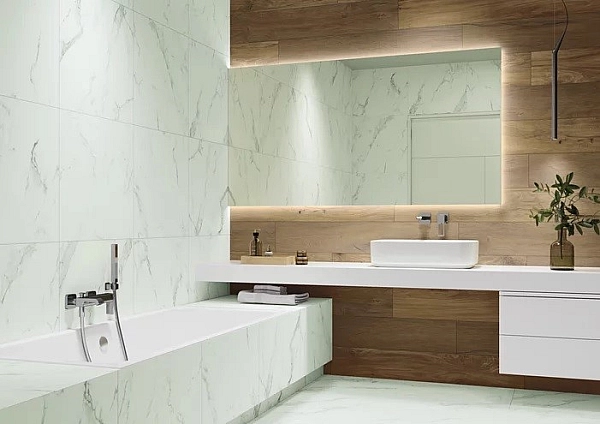 Плитка керамогранітна Spacewood Honey RECT STR 198x1198x8 Paradyz - Фото - 2