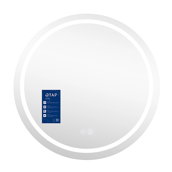 Дзеркало Qtap Mideya R800 з LED-підсвічуванням Touch, з антизапотіванням, димером QT2078NCR8080W - Фото - 4