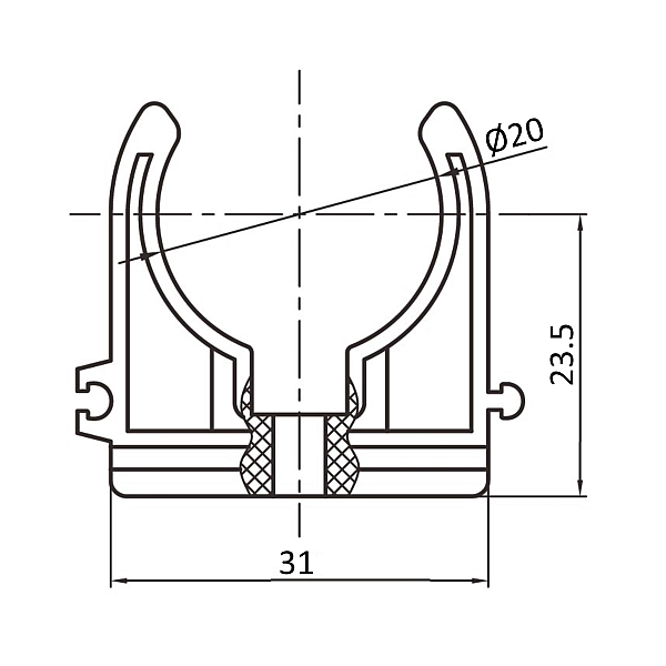 Крепеж PPR Blue Ocean 20 - Фото - 2