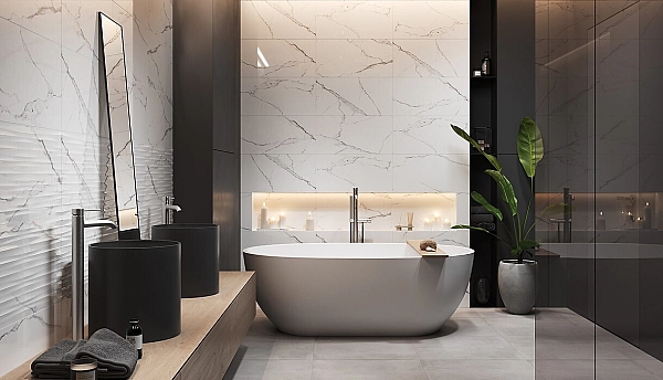 Плитка стінова Ginevra White RECT 298x598x8 Opoczno - Фото - 2