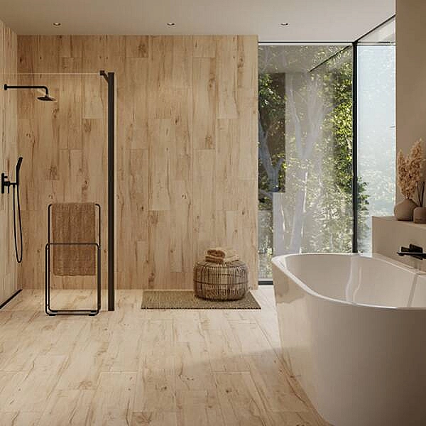 Плитка керамогранітна Passion Oak Cream RECT 221x890x8 Opoczno - Фото - 2