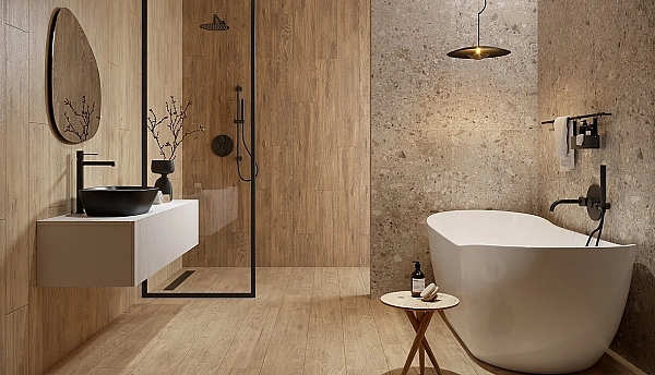 Плитка керамогранітна Wood Creation Brown RECT 221x890x8 Opoczno - Фото - 2