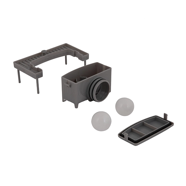 Трап із нержавіючої сталі Qtap Taurus Tile600 лінійний із сухим затвором під плитку - Фото - 5