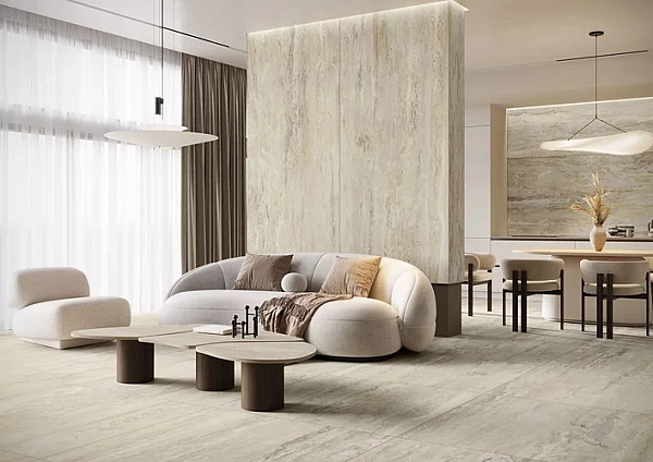 Плитка керамогранітна Infinity Crema SZKL RECT MAT 598x598 Paradyz - Фото - 2