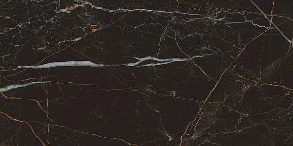 Плитка керамогранітна Impulsive Black SZKL RECT POL 598x1198 Paradyz