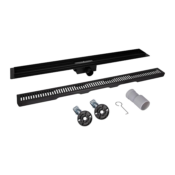 Трап из нержавеющей стали Qtap Taurus FA600MBLA линейный с сухим затвором - Фото - 6