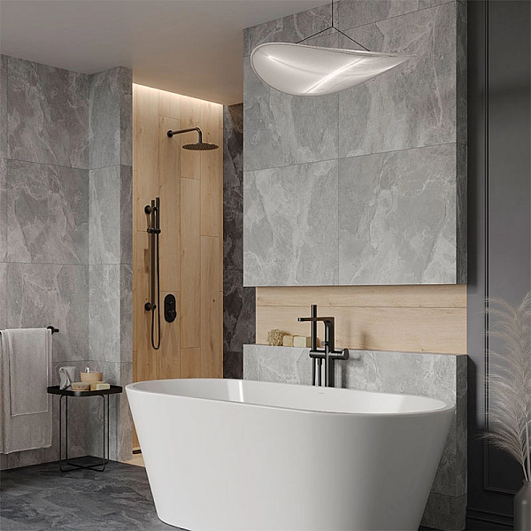 Плитка керамогранітна Locarno Light Grey RECT MAT 598x598x8 Cersanit - Фото - 2