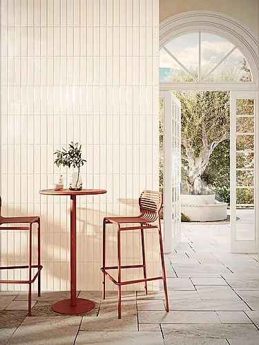 Плитка стінова Monpelli White Cegielka STR Блиск 65x298 Paradyz - Фото - 2