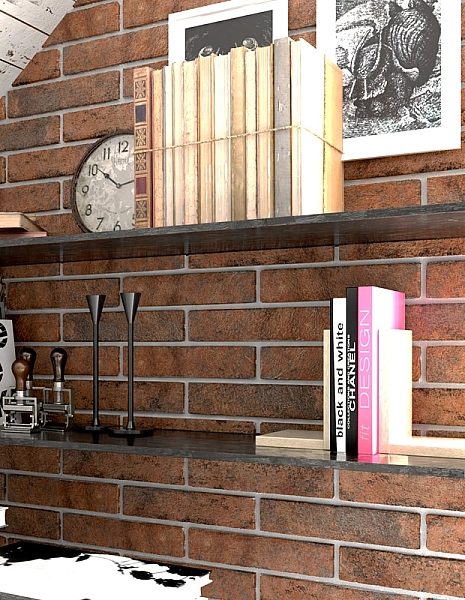 Плитка стінова 24Р010 Westminster Помаранчевий Slim 60x250x6 Golden Tile - Фото - 2