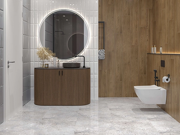 Плитка керамогранітна 5F2580 Corso Сірий RECT 600x600x8 Golden Tile - Фото - 2