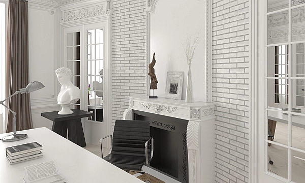 Плитка стінова 080010 The Strand Білий Slim 60x250x6 Golden Tile - Фото - 2