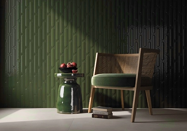 Плитка стінова Monpelli Olive Cegielka A STR Блиск 65x298 Paradyz - Фото - 2