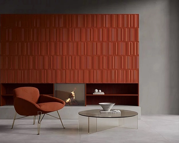 Плитка стінова Monpelli Wine Cegielka C STR Блиск 65x298 Paradyz - Фото - 2